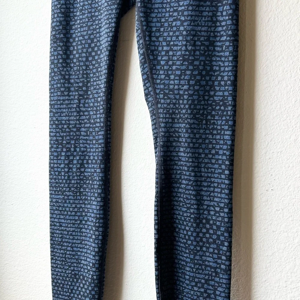 Lululemon Wunder Under Pant III Shatter Weave Desert Teal Alberta Lake Sz 4 - Picture 6 of 14